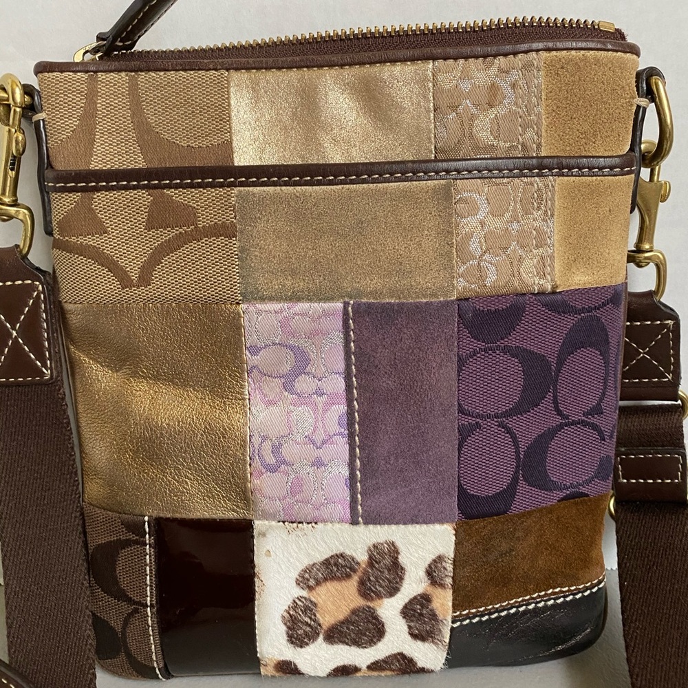 Coach Patchwork Swingback Crossbody Purse F10514 - image 6